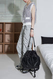 black bucket backpack