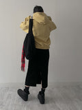 Velour H-line long skirt