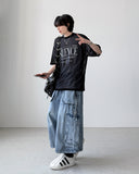 Hito Strap Bermuda Denim