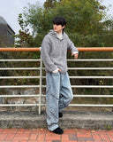 Unbalanced Balloon Denim Pants