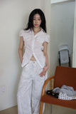 Simon Shirring Short Sleeve Shirt