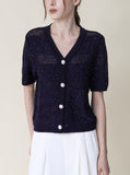 [Premium] Bell Linen Button Cardigan