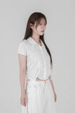 SCULPT SHIRRING SHIRT