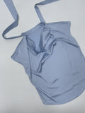[Short Sleeve Ver.] Scott Drape Tie Blouse