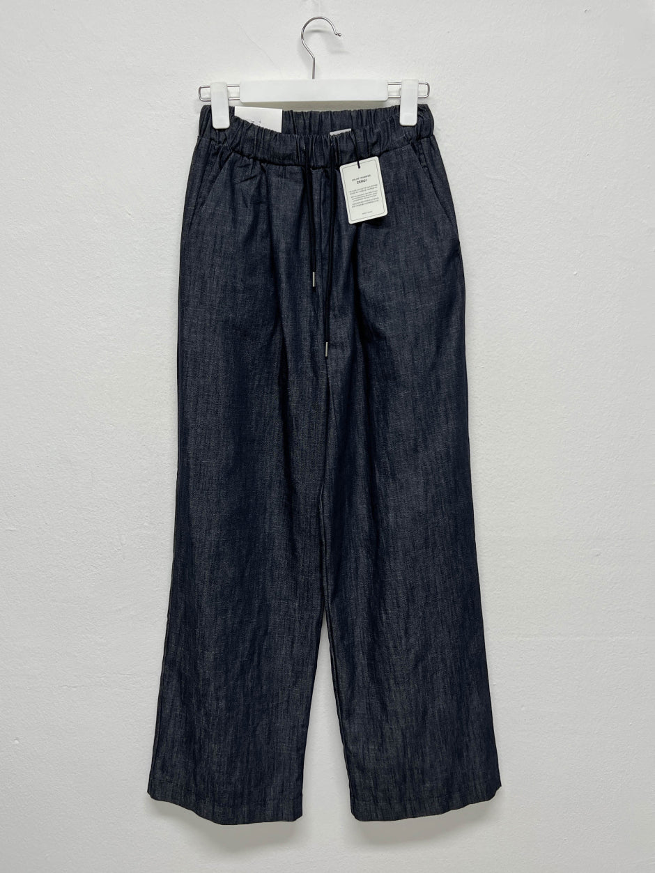 【INCHANT ME】[non-fade] Selvedge Banding Wide Pants INCHANT ME(インチャントミー) - [ノーフェード]セルヴィジ