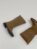 Western Suede Middle Boots