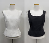 Caitlin Pintuck Square Neck Bustier