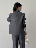Ber Linen Loose Fit Single Jacket