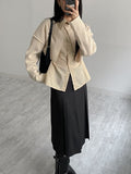 Low Midi Pleated Skirt