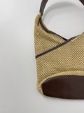 [summer] Unbalance Raffia Shoulder Bag