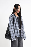 Lucent pigment over check shirt
