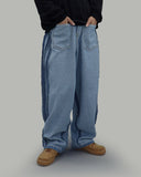 Reverse Track Balloon Denim Pants