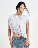 Bico Shirring Unbalance Top