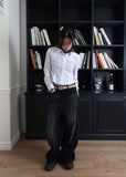 MAXI BLACK WIDE DENIM PT