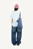 Brushed Slub Wide Denim Pants