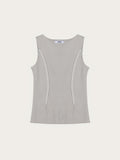 (W) Label Pigment Sleeveless