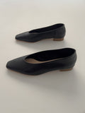Almond Square Flat Shoes
