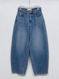 202 Back Pocket Balloon Fit Wide Denim Pants