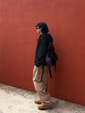 Patch Balloon Two-Tuck Banding Pants