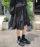 TIERED COTTON SKIRT