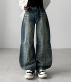 Zebra Dart Balloon Denim