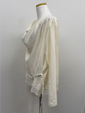 Drape Color Matching Loose Fit Blouse