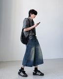 Gran Curved Bermuda Denim