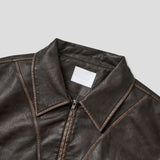 Mayson Rivet Leather Jacket