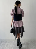 Garlic Punched Knit Bustier