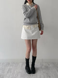Cash Henley Neck Raglan Knit