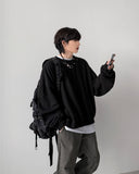 Granite Balloon Crop Sweatshirt