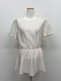 Sienna Banding Flare Short Sleeve Blouse