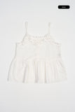 Valine frill bustier top
