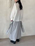 Pleated Strap Loose Fit Blouse