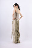 Scarf shirring top bustier