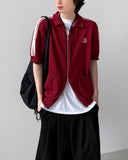 House Track Knit Zip-up