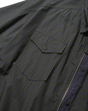 Check Zip-Up Half Shirt