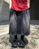 Maxi Wide Bermuda Banding Denim