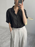 Hugo Belted One-Tuck Wide Slacks