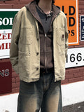 Quadra Pocket Pigment Collar Work Jacket