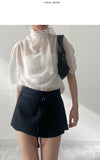 Puff Organza Half Blouse