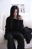 Modern Unbalance Shoulder Knit
