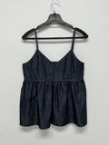 [non-fade] Frill Selvedge Bustier Sleeveless