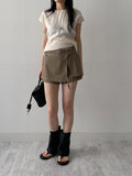 [Layered] Minuet Wrap Skirt Pants
