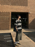 Crust Stripe Collar Knit