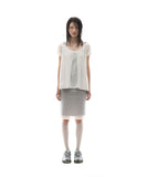 Sheer Panel Flare Tee