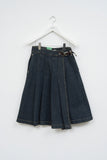 (W) Osaki Pleats Denim Skirt