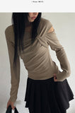 Athens Ribbed Slit T-shirt