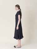 [Premium] Issey Pleated Point Long One Piece