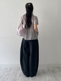 Harem Strap Balloon Fit Wide Pants